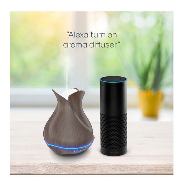 SMART OIL DIFFUSER - Command w/ Alexa & Google - Picture 2 of 6